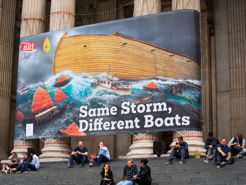 
Giant artwork stationed at St Paul’s Cathedral to highlight climate emergency